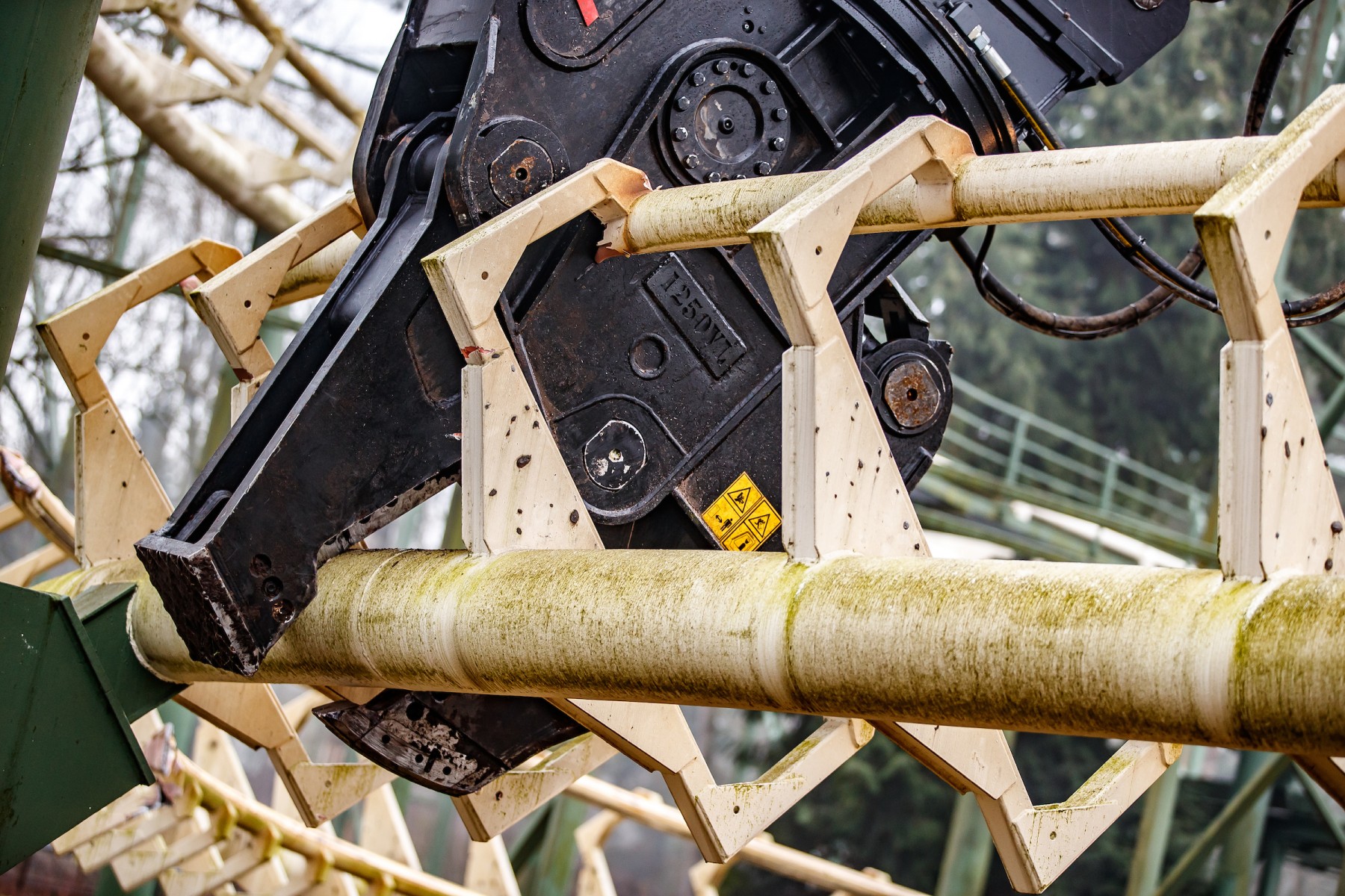 Efteling_Demontage Python-Achterbahn Teil 1 (2)