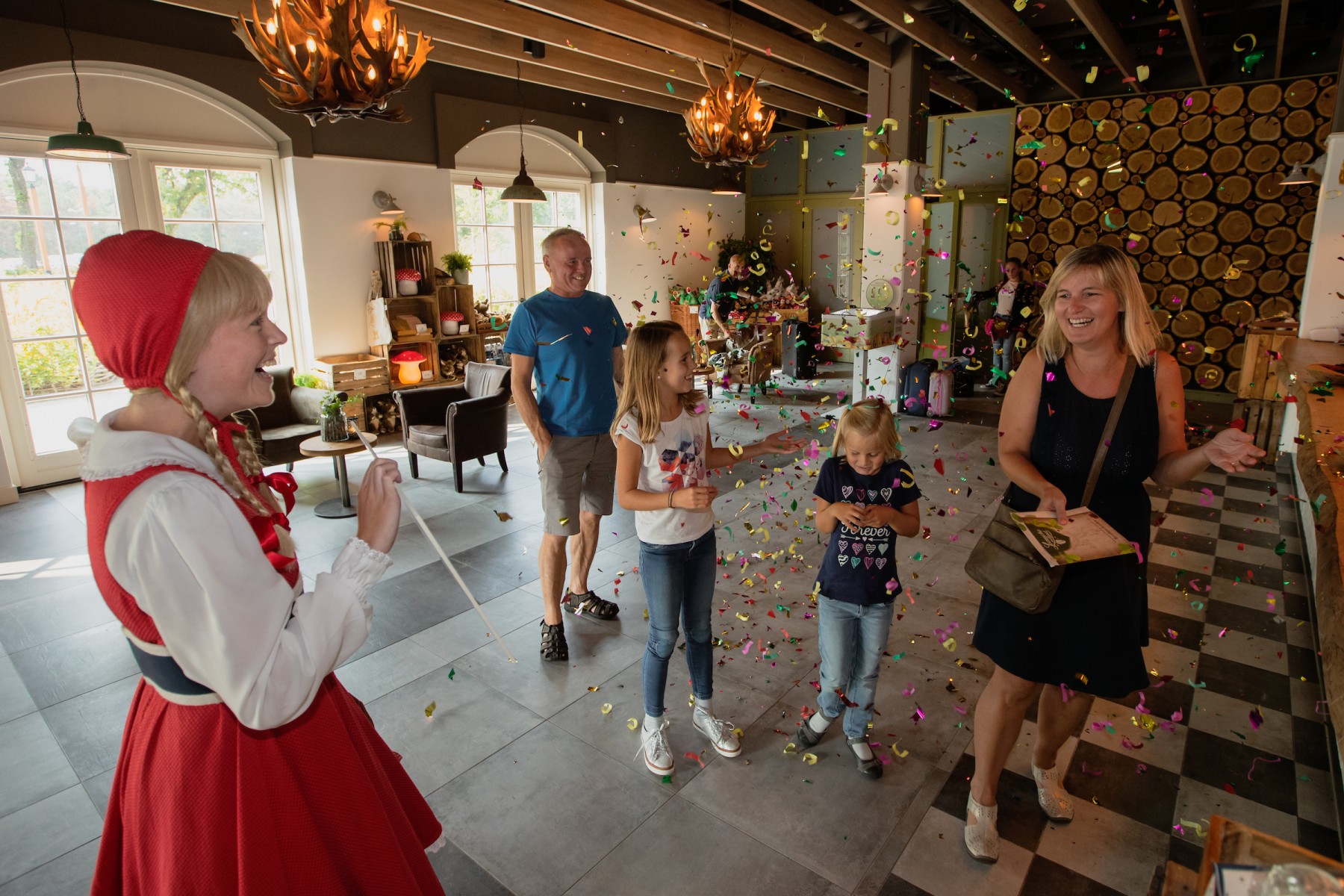 Familie De Weduwe wird an der Rezeption gefeiert