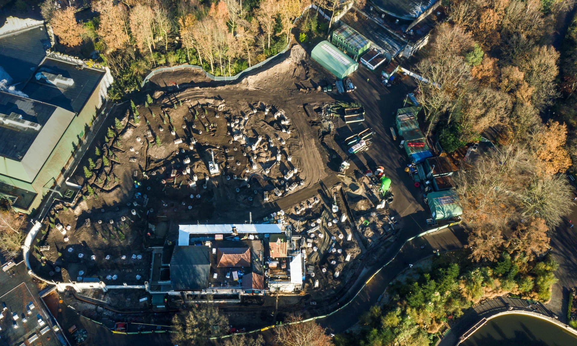 Freizeitpark Efteling_Die Baustelle der Max & Moritz-Achterbahn