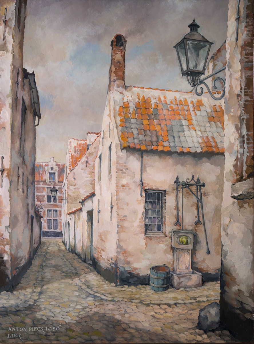 Efteling Museum 2023 - Begeijnhof te Lier - Anton Pieck - olieverf op doek 1986