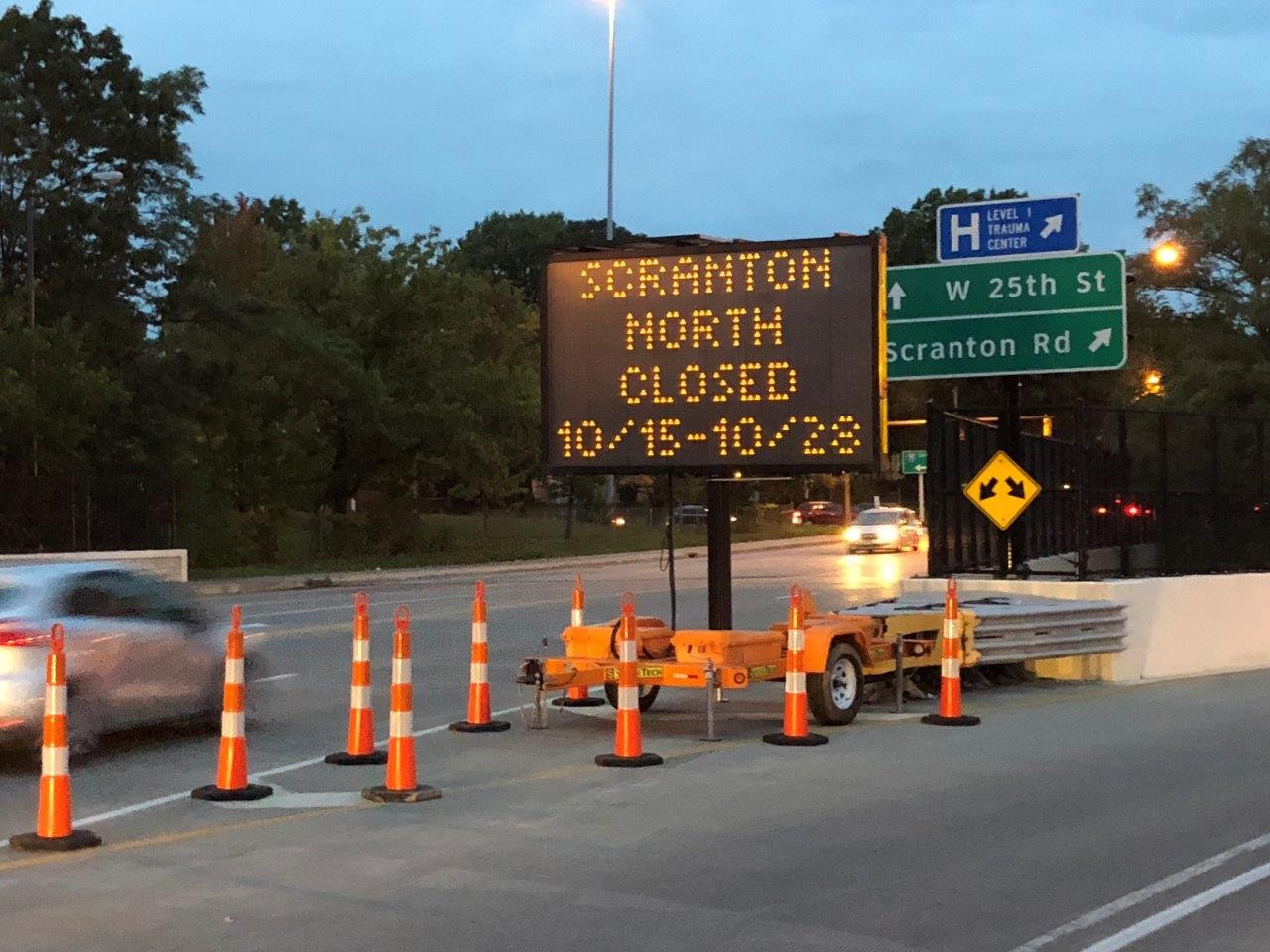 Scranton Road Temporary Closure