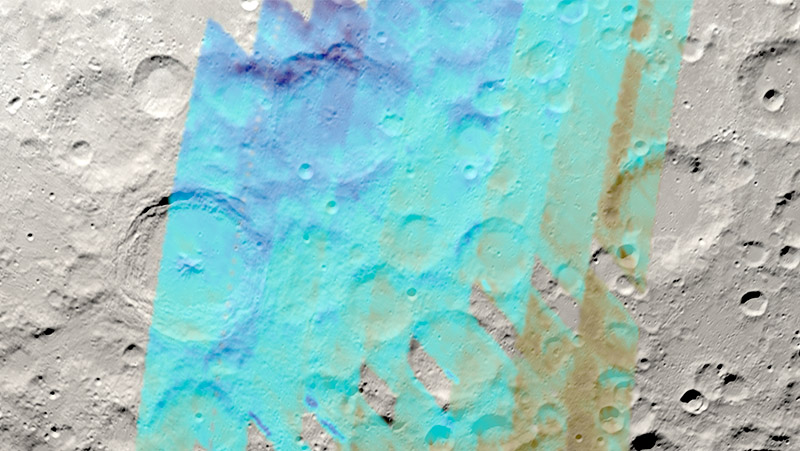 SOFIA Reveals Map of Moon’s Water Near its South Pole Artemis Landing Sites