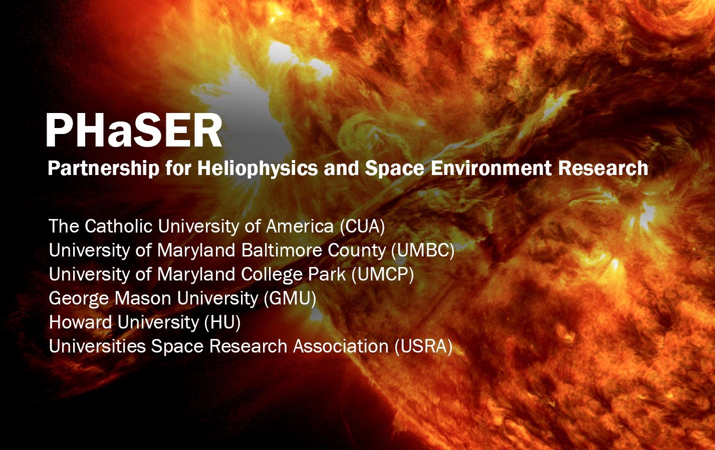 USRA Selected As Member Of The PHaSER Program Supporting NASA Goddard s USRA Selected As Member Of The PHaSER Program Supporting NASA Goddard s