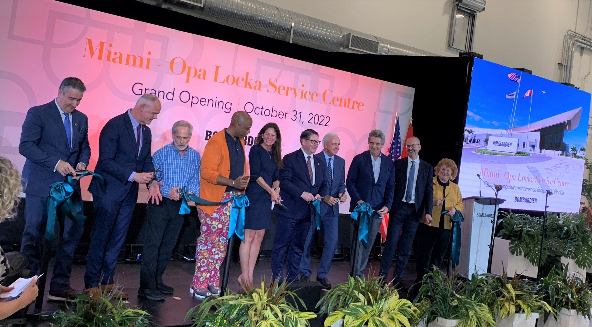 Bombardier inaugurates its largest service center in North America