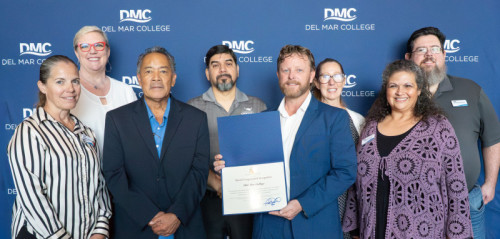 DMC Veterans Services receives TVC “Gold” Veterans Education Excellence Recognition Award, U.S. Rep. Michael Cloud’s office presents Congressional acknowledgement during Board of Regents regular October meeting image