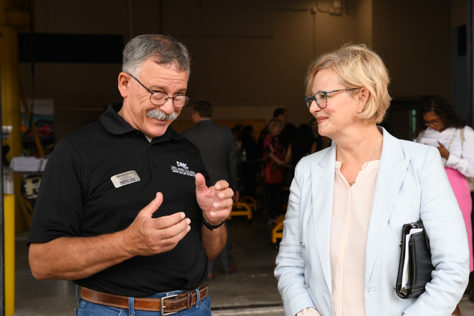 DMC faculty member Glen Ray Davis and Texas Mutual Safety Services Manager Austin Region Stacy Rose