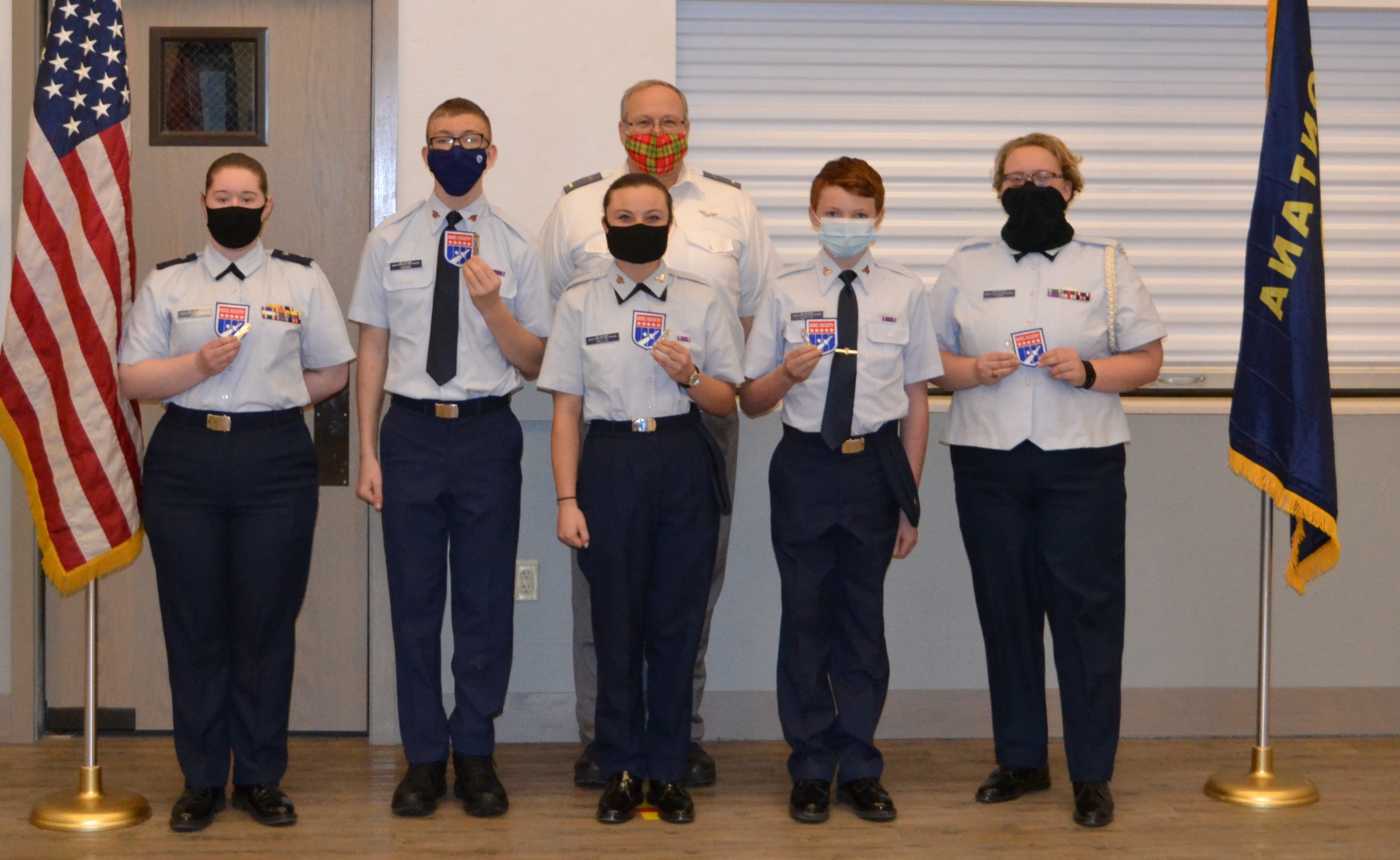 Mont. Cadets Receive Model Rocketry Badges