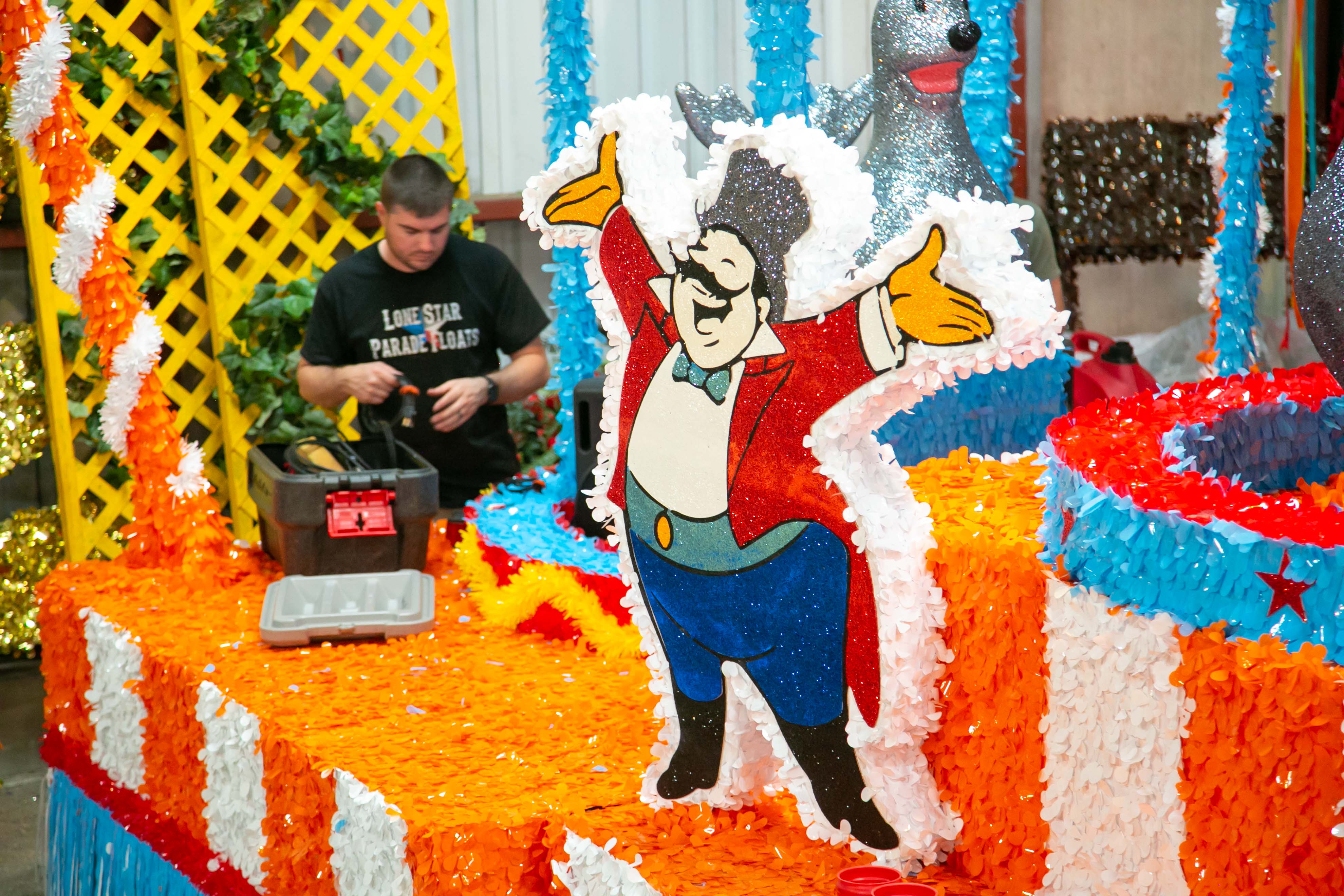 Whataburger Float Project The making of Whataburger’s float for San Antonio’s Battle of Flowers ...