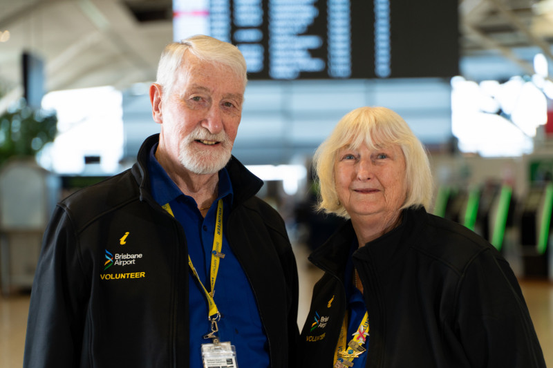 Airport ambassadors Jeff Lurie and Allyce Mattock