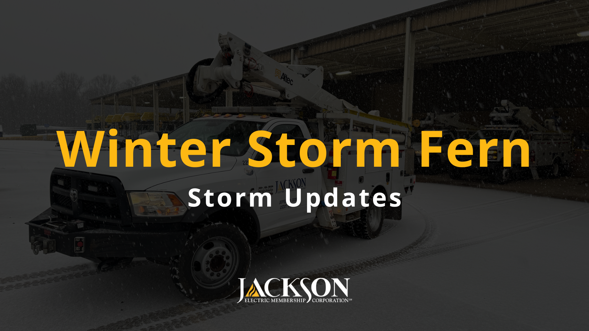 Jackson EMC Winter Storm Fern Power Restoration Update: January 26 at 8 ...