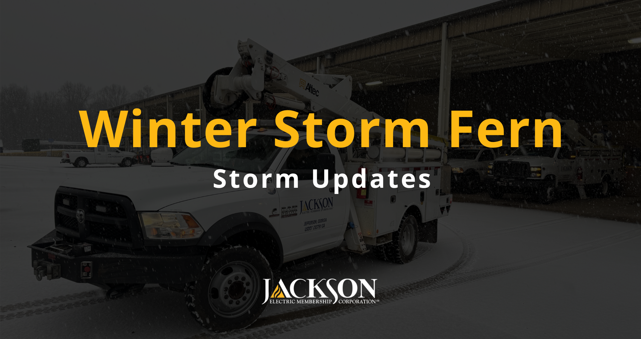 Jackson EMC Winter Storm Fern Power Restoration Update: January 26 at 8 ...