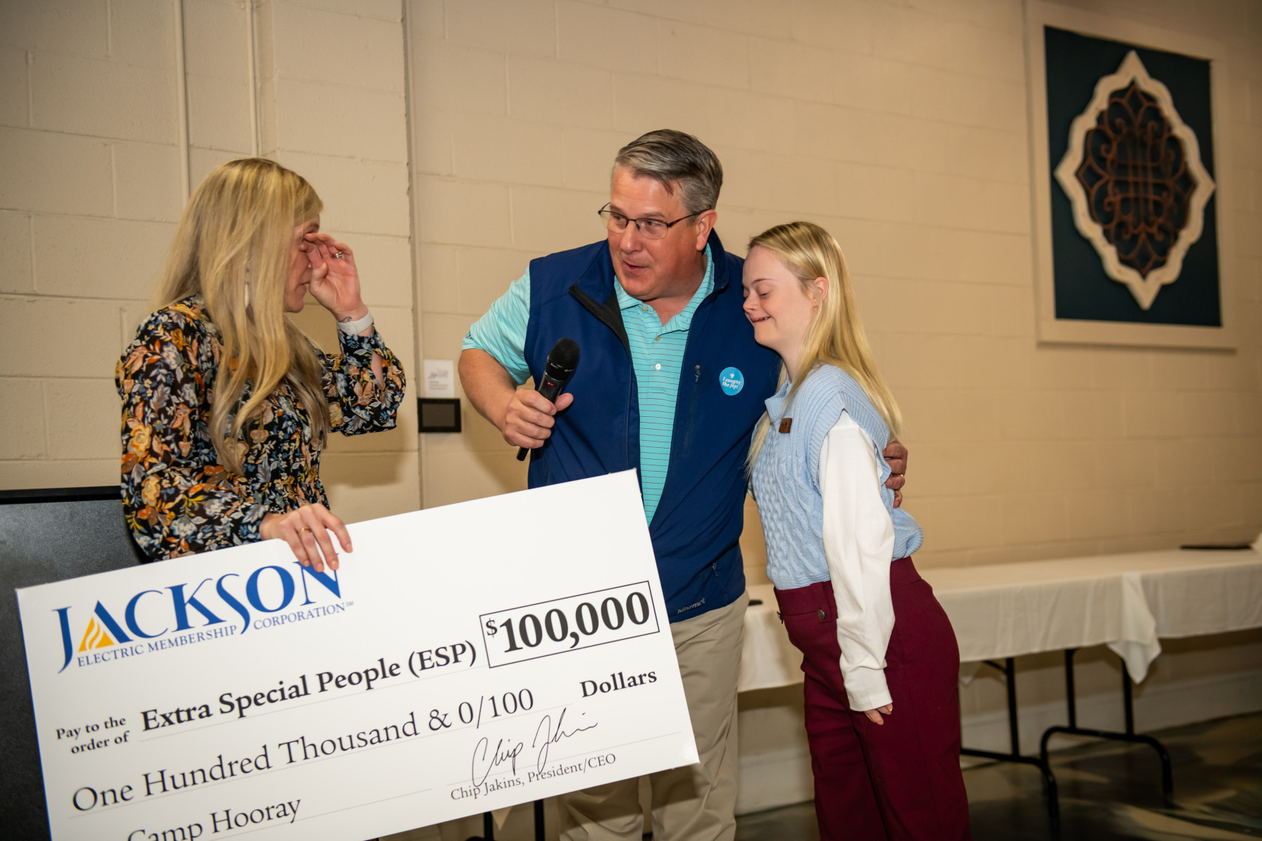 Jackson EMC Donates $100,000 to ESP to Support Inclusive Programs for ...