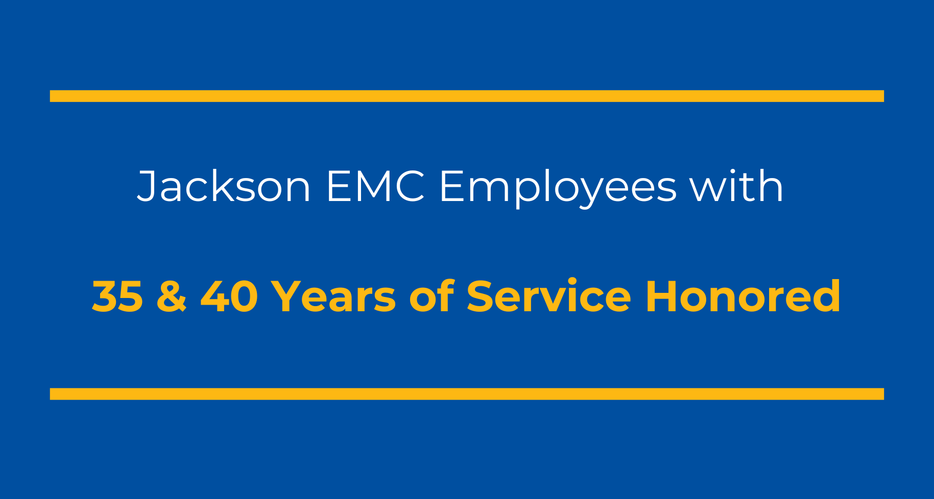 Jackson EMC Employees with 35 & 40 Years of Service Honored