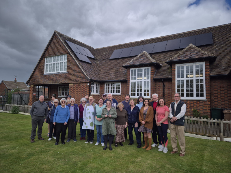 Newton Solney village hall solar panels - April 2026
