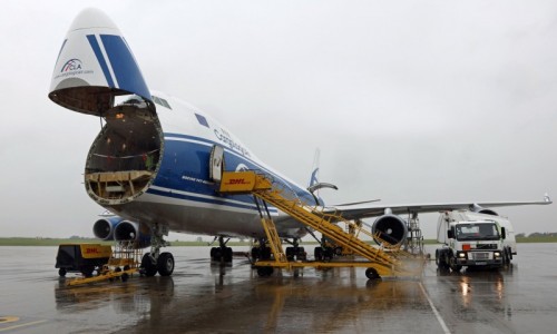 Boeing 747-400 freighter operated by British cargo airline, CargoLogicAir