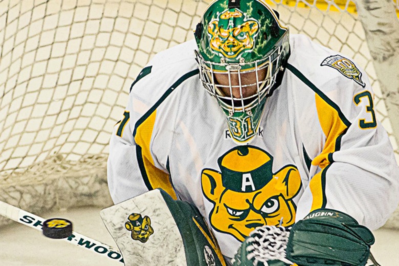 Golden Bear goalie nets ice time with Bruins