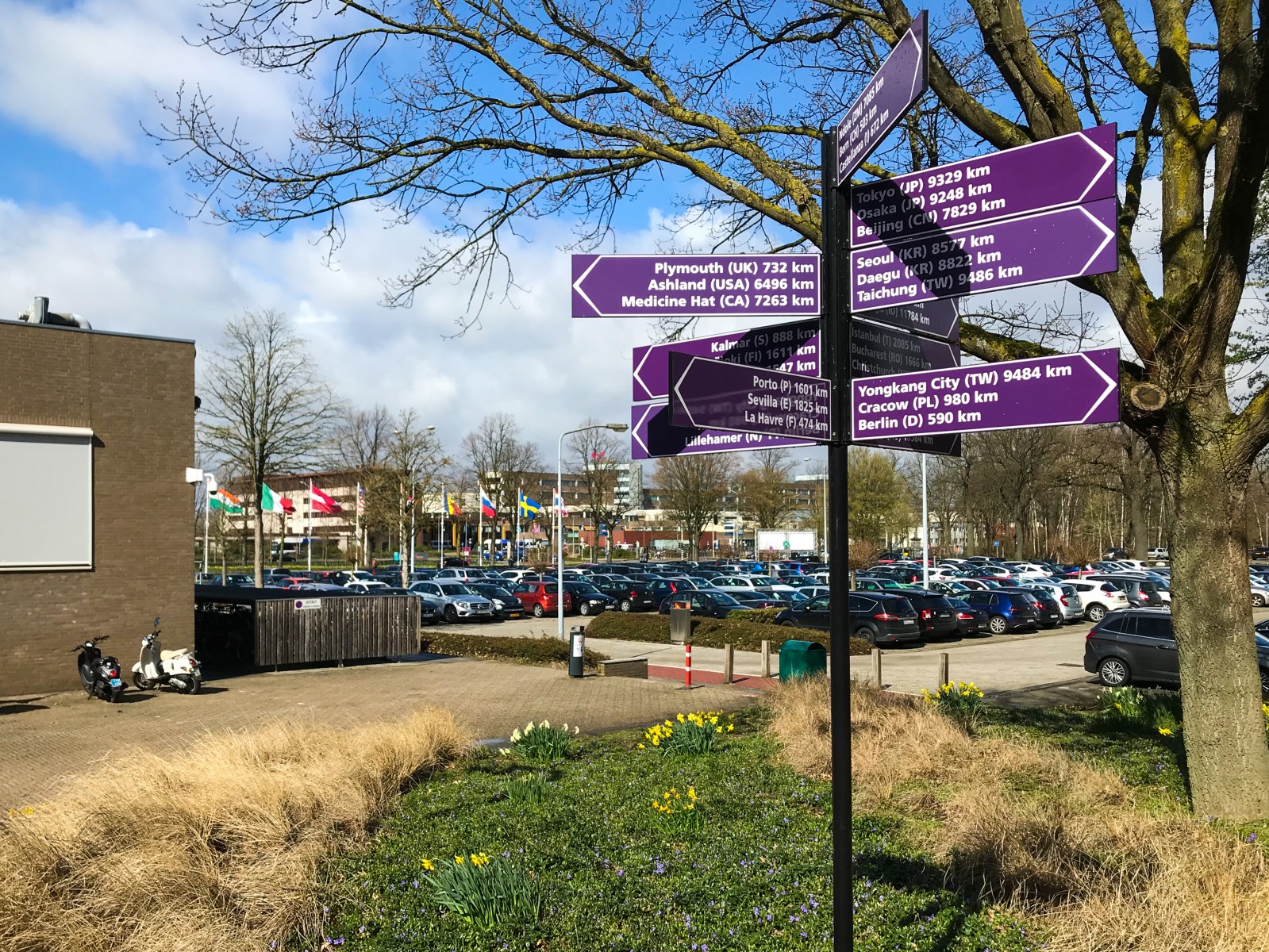 Bewegwijzering op de Fontyscampus in Venlo