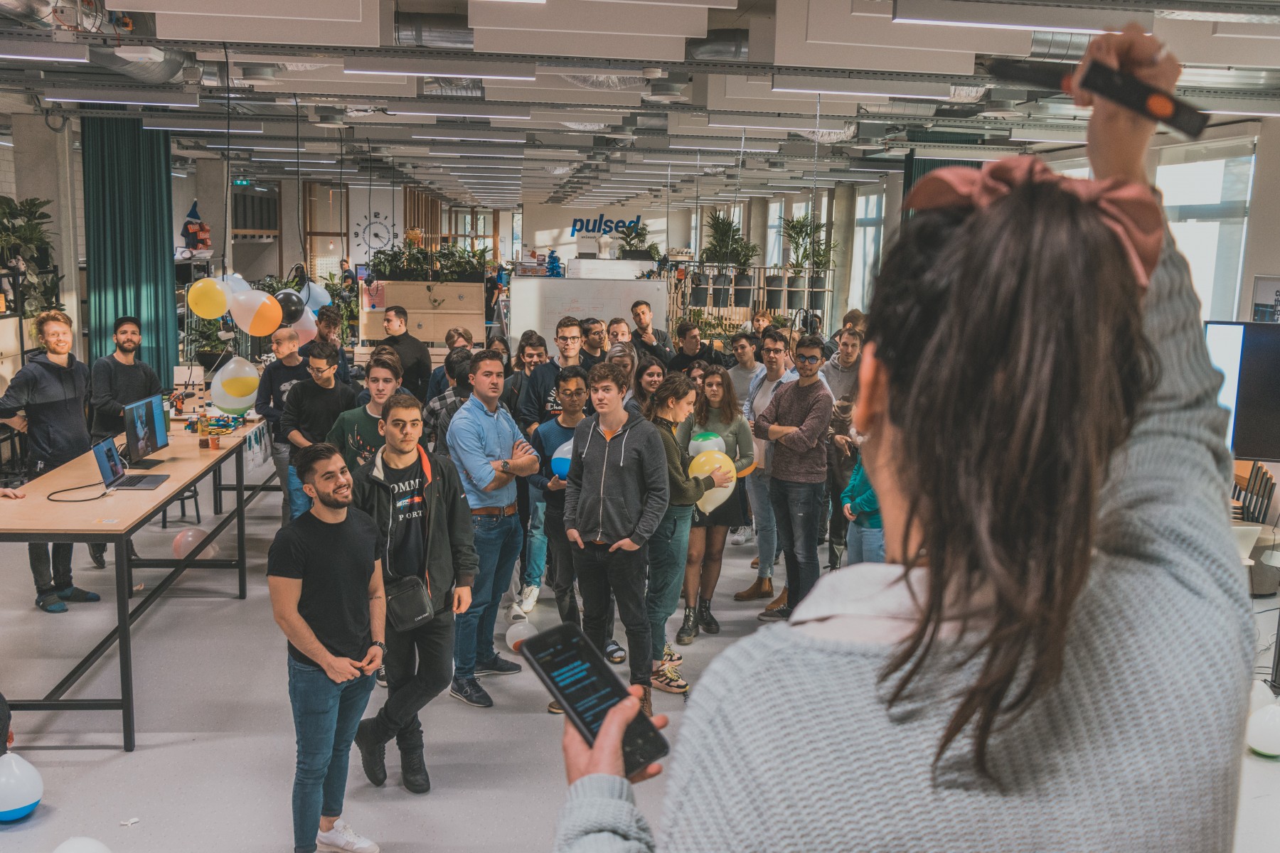 Studenten bij Pulsed