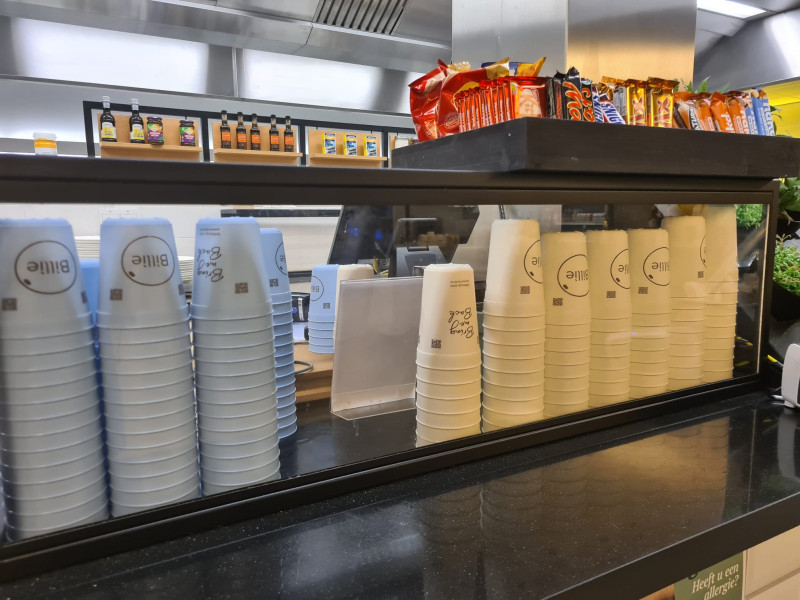 Een voorraad BillieCups