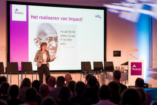Tijdens de nieuwjaarsspeech dit jaar met een door haar veelgebruikte quote.