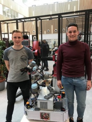 Jules Hooren en Mike van Lieshout van Robohub Eindhoven