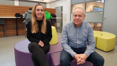 Irene Vriezen en Carl Heskes, projectleiders van Fontys Startup Booster.