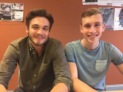 Cas Slaats (links) en Jasper Verbeet
