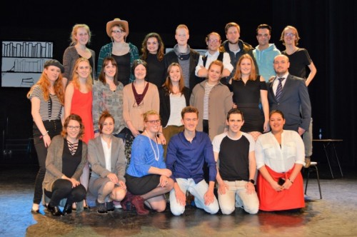 De cast van de musical in 2017.