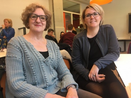 Hilde Kerkhofs (l) en Femke Wetzer.