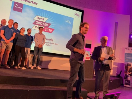 Tim Gerbrands won met zijn ShoQr.