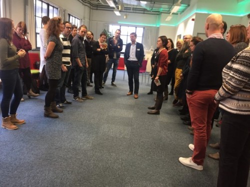Deelnemers aan een van de workshops.