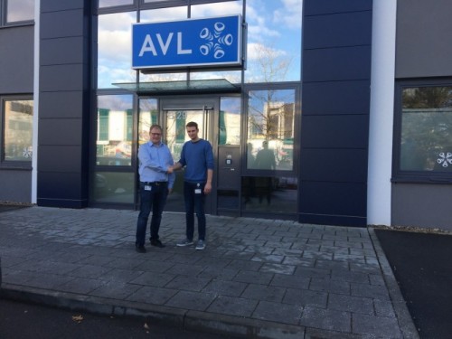 Maarten bij AVL met hoofd software development Alois Danninger