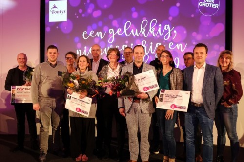 Prijswinnaars op een rijtje.