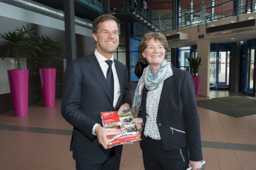 Met premier Mark Rutte in 2015. 
