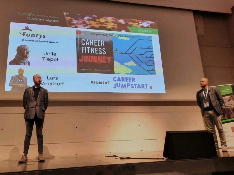 Jelle Tiepel en Lars Veerhoff in Barcelona
