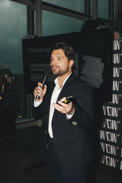 Floris tijdens het event