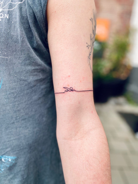 De tattoo van Yannick