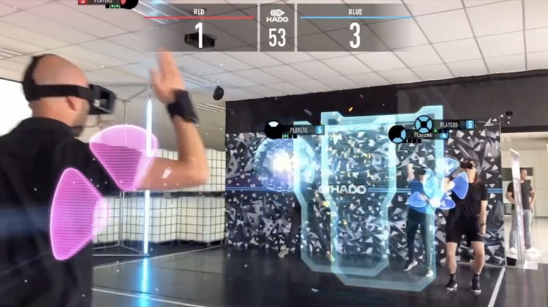 Een spelletje augmented trefbal