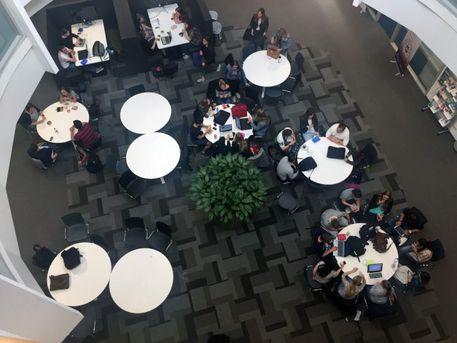 Studenten aan het werk op locatie Sittard.