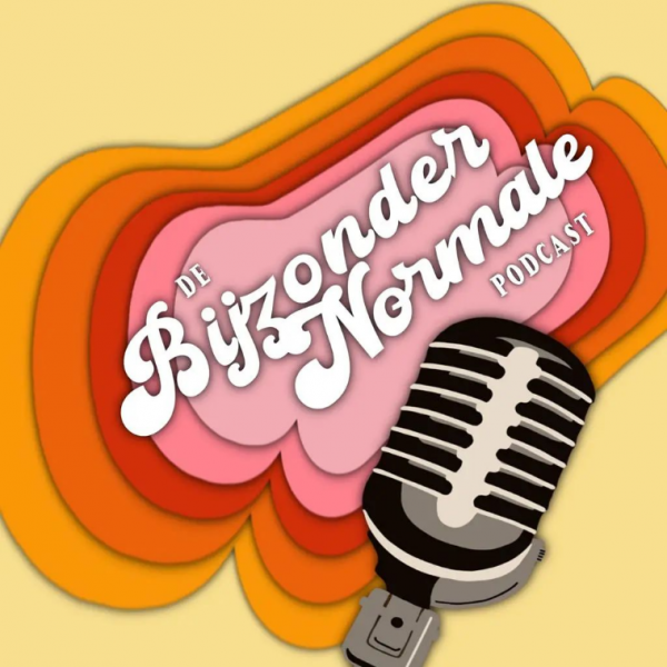Het logo van De bijzonder normale podcast