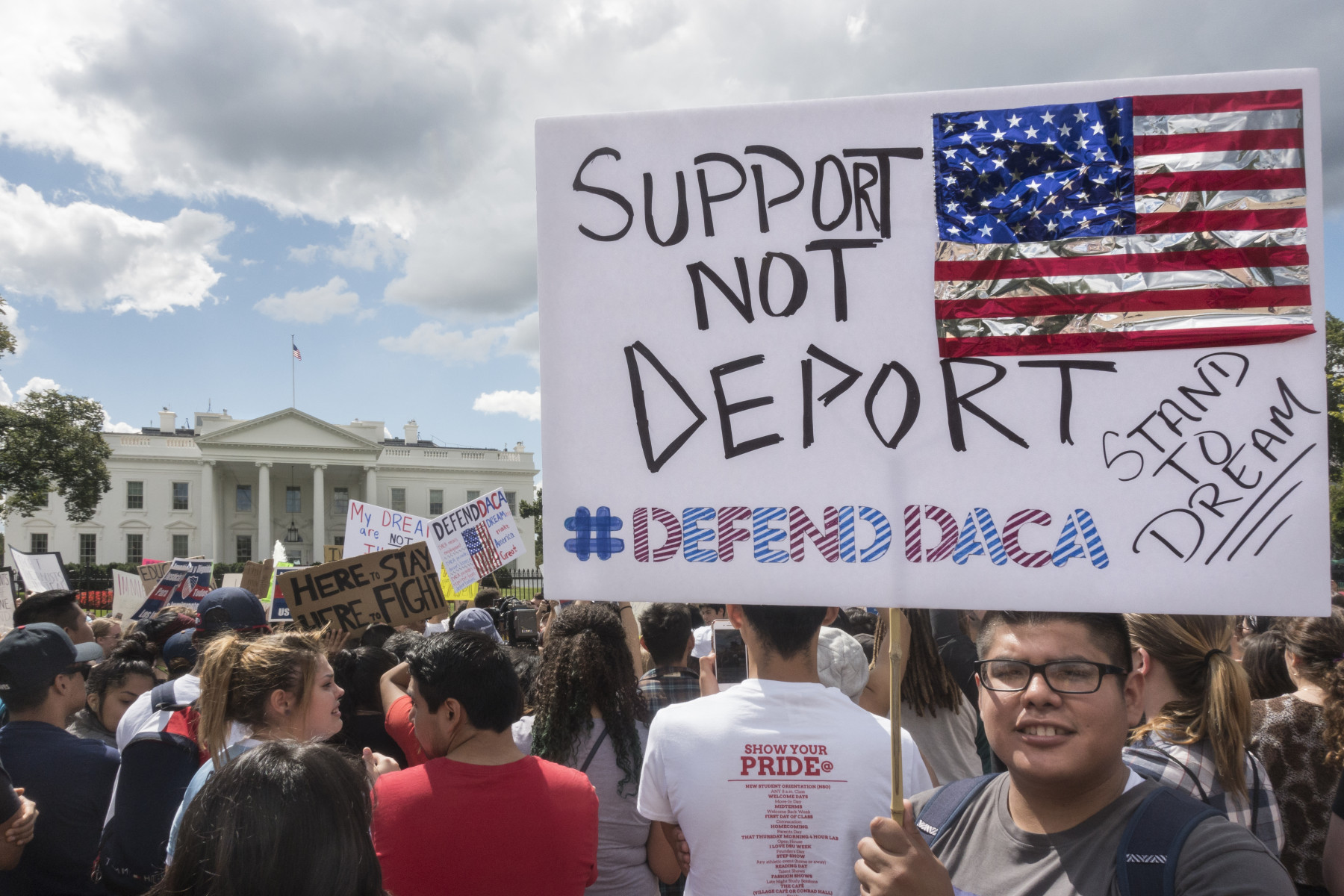 Vier maanden geleden demonstreerden studenten al in Washington voor DACA