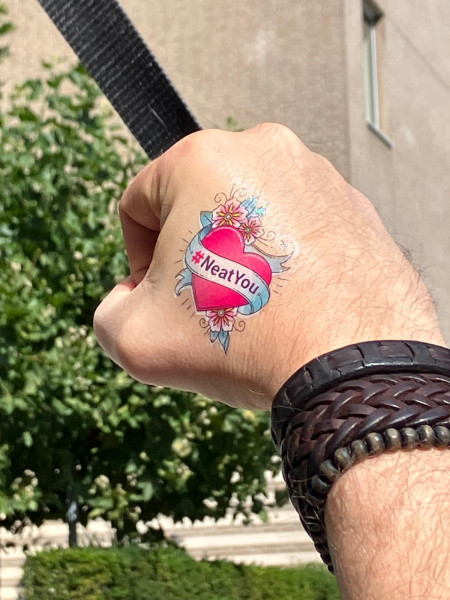 Tattoos die uitgedeeld werden ter promotie