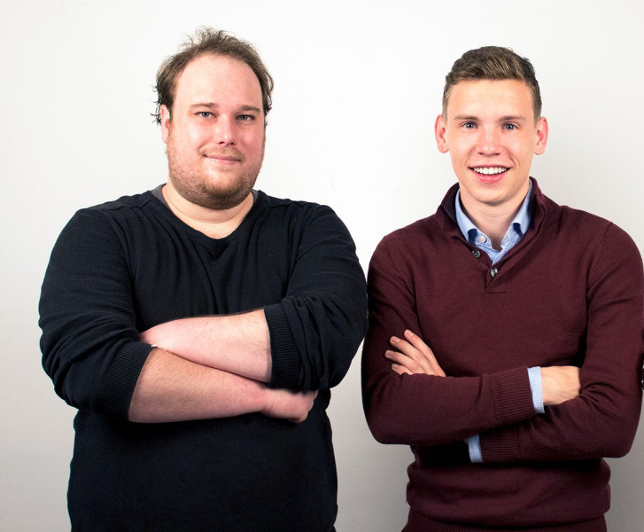 Nick en Naut, twee van de drie oprichters van Unframed