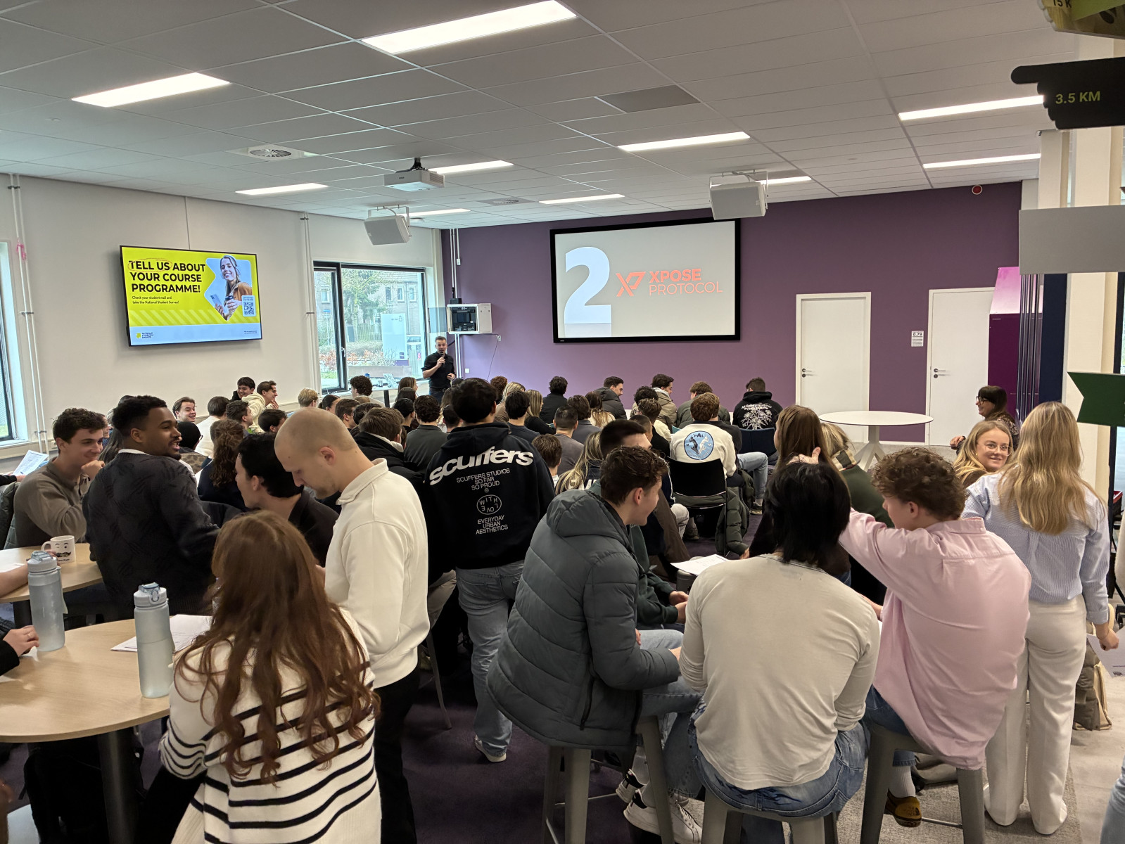Volle bak gisteren in het Inspiration Center op campus Rachelsmolen