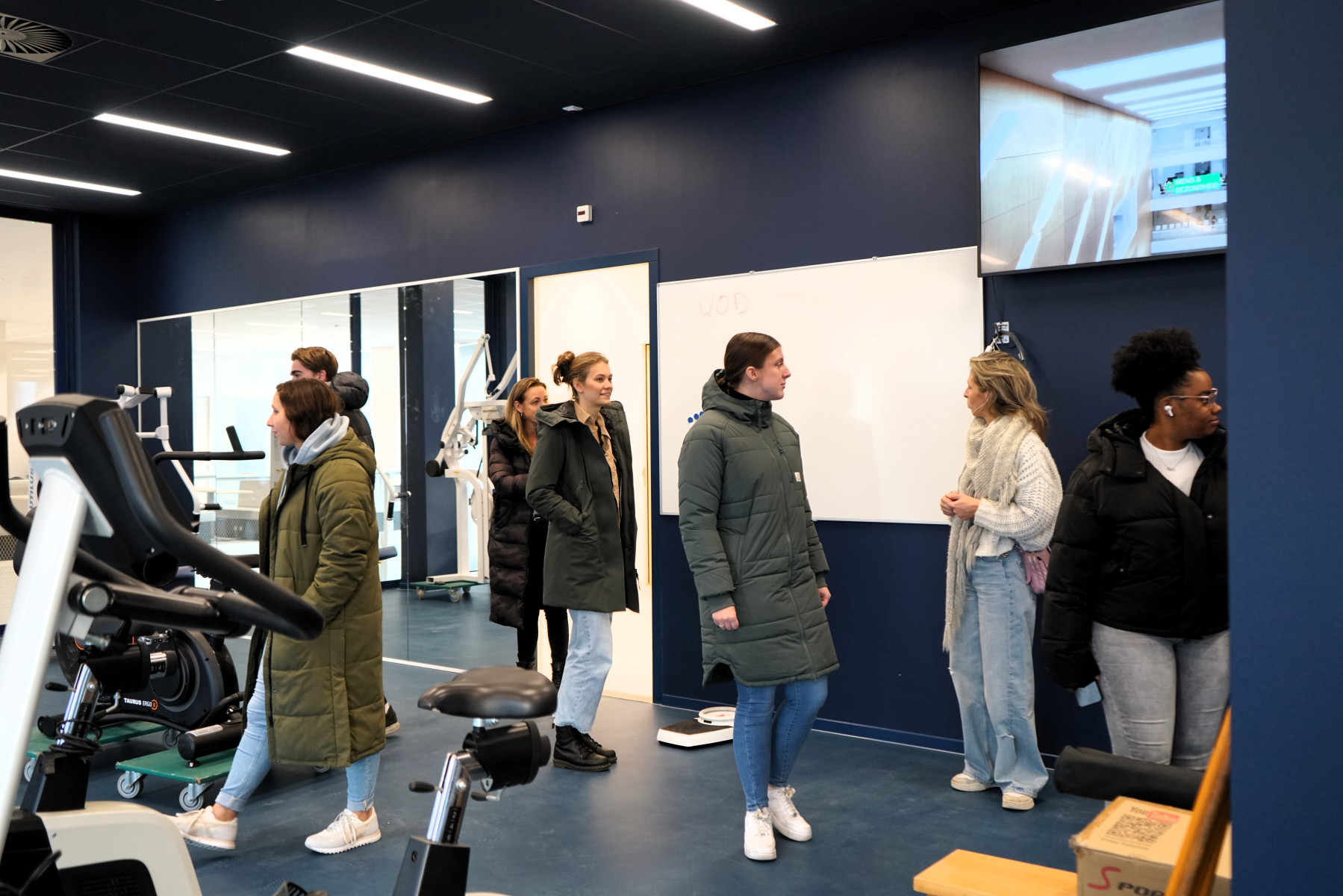 Studenten podotherapie krijgen een rondleiding