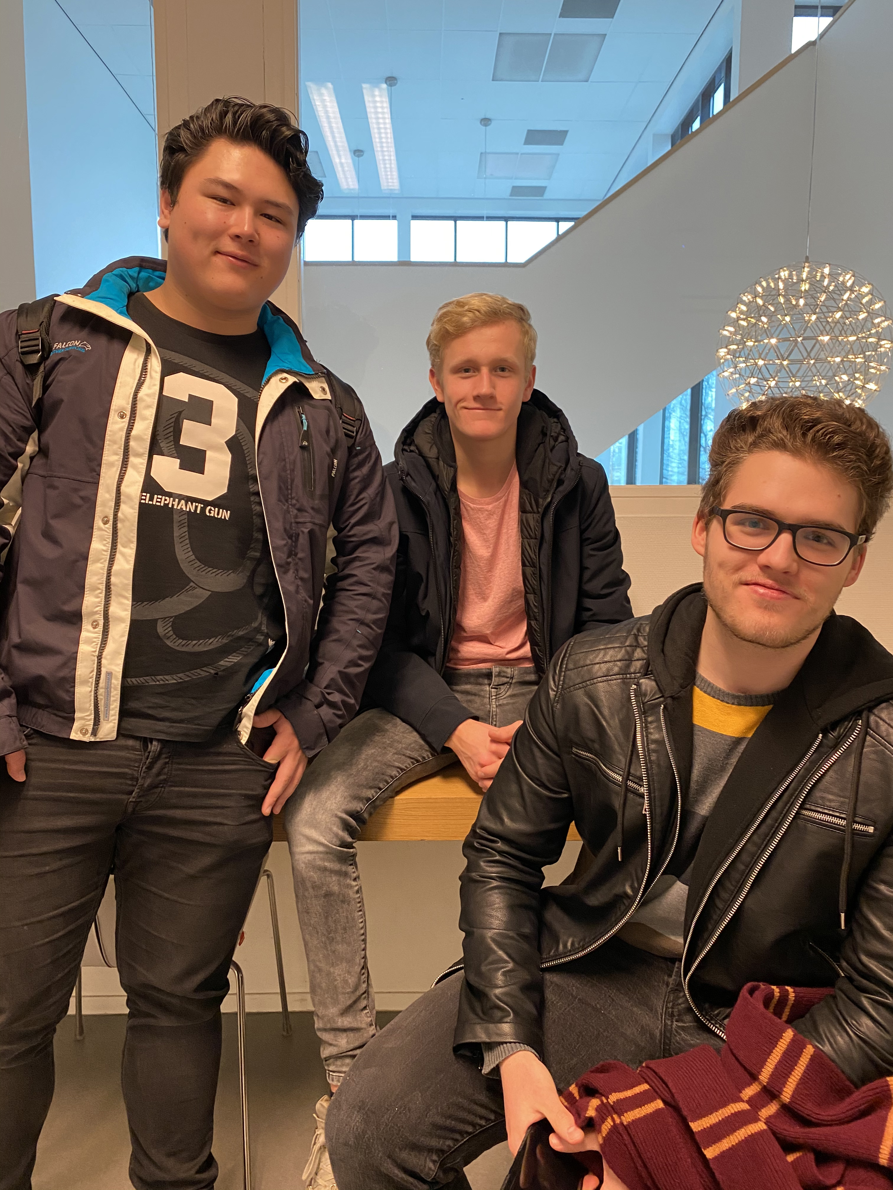 Lorenzo, Hendrik en Liam
