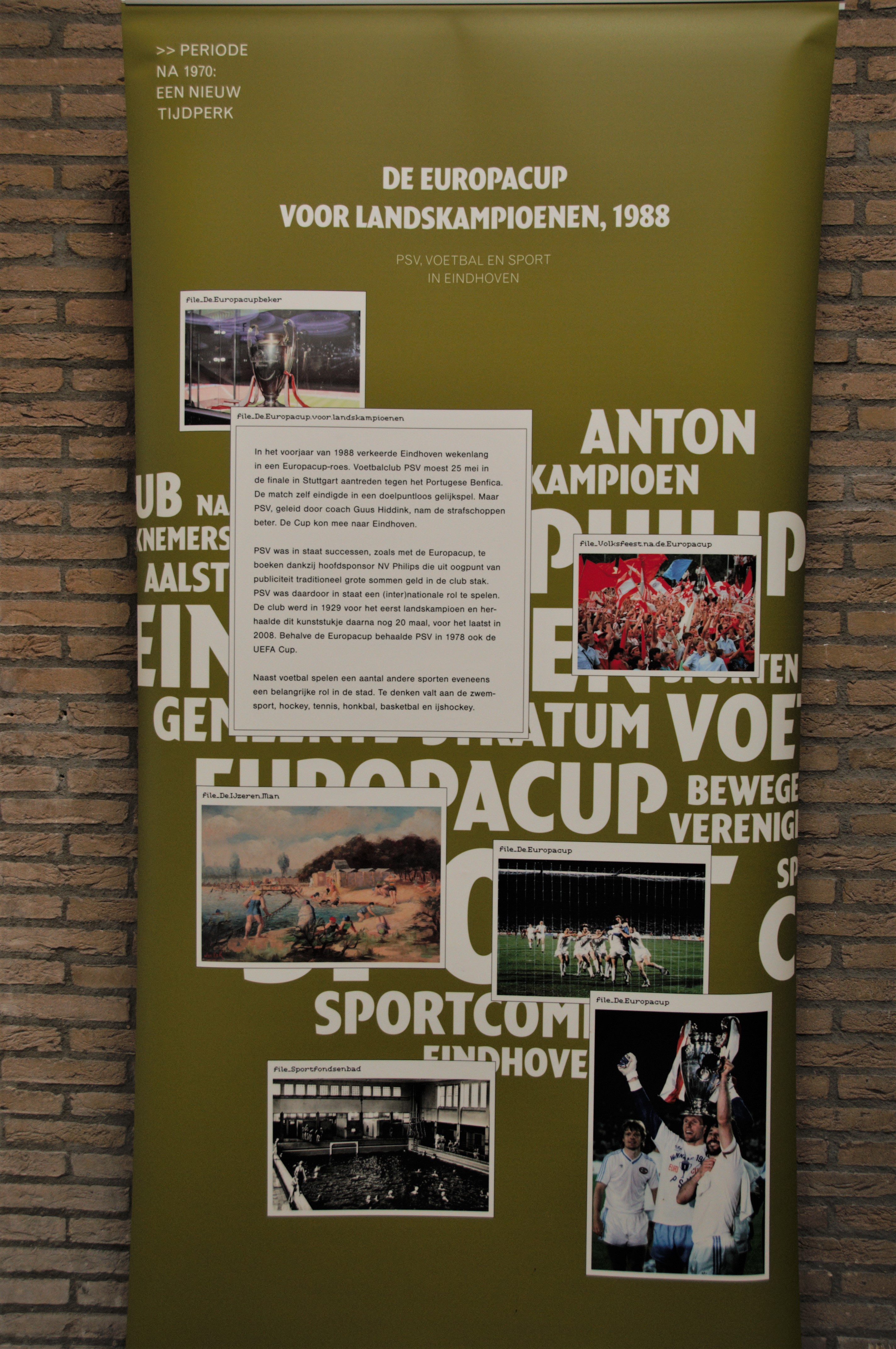 De banner in de Eindhovense canon van PSV.