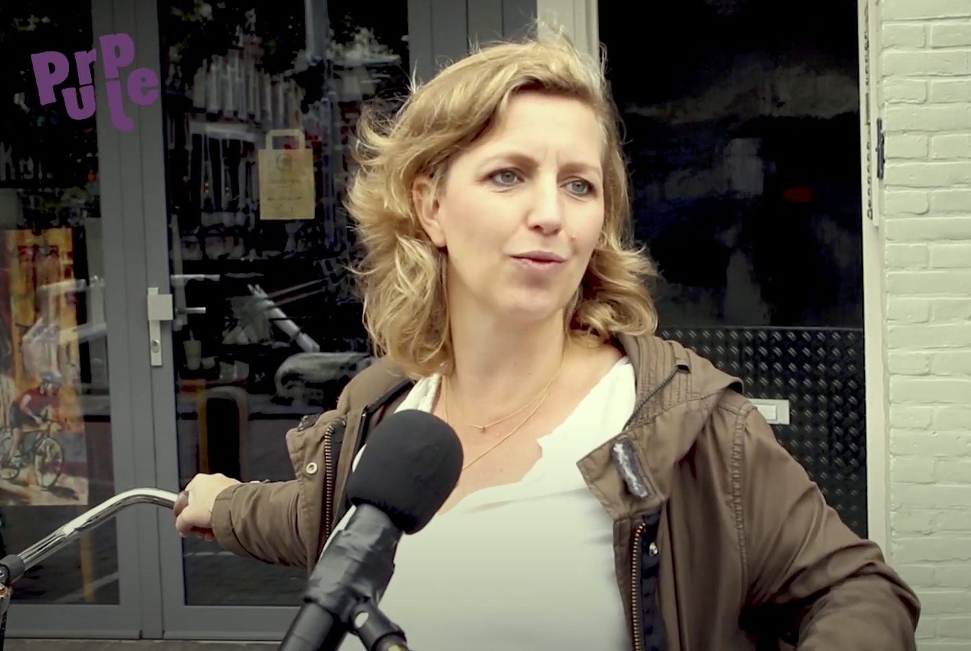Interviewtje op straat.
