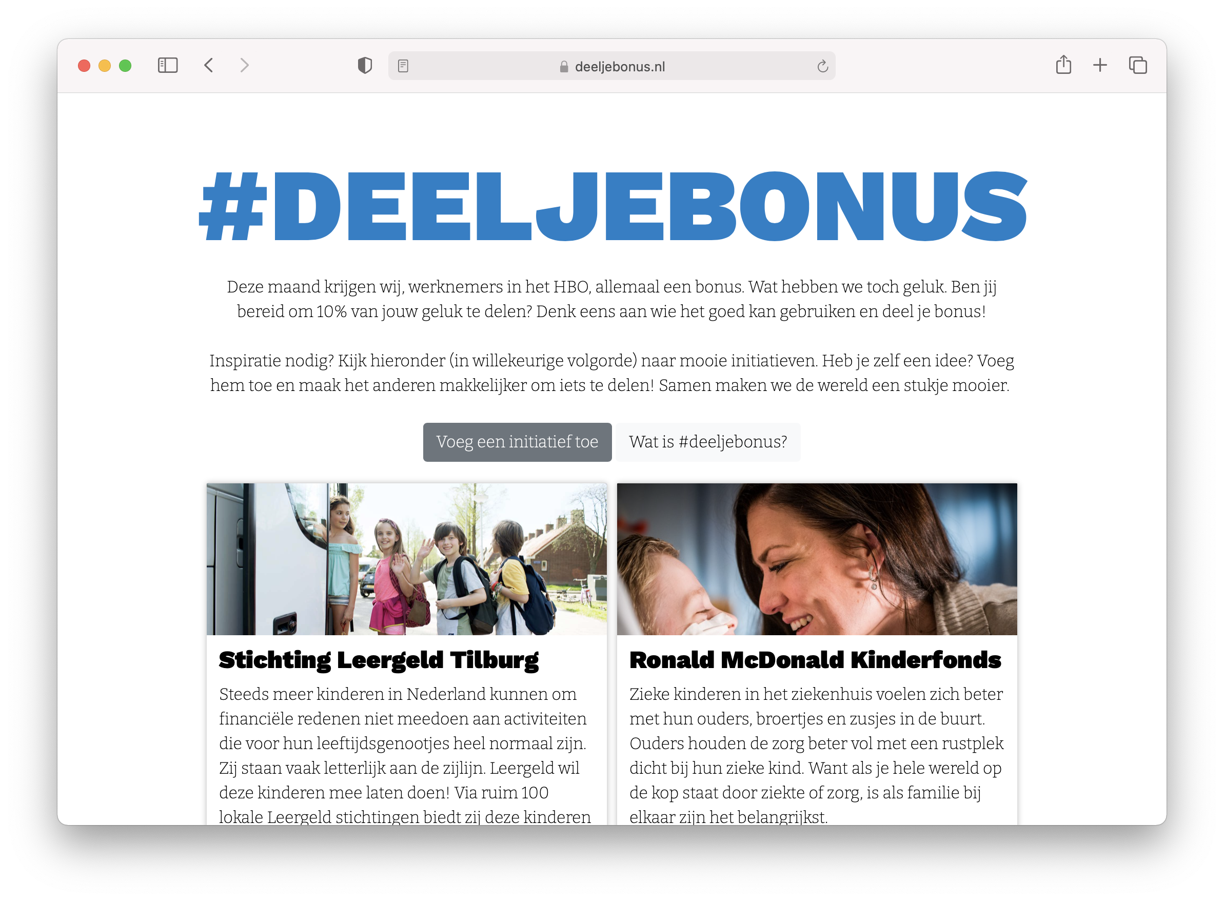 Kevin Hoes lanceerde de website Deeljebonus.nl