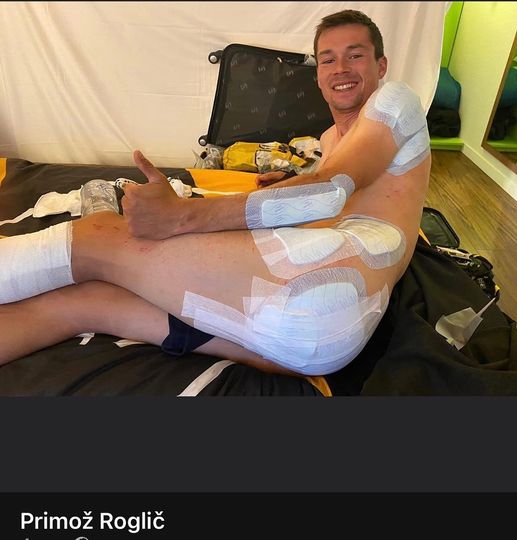 Wielrenner Primoz Roglic op Instagram.